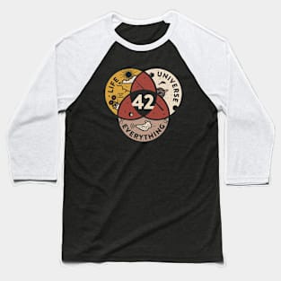 42 The Answer To Life The Universe And Everything Baseball T-Shirt